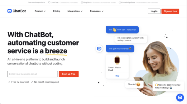 Chatbot.com – Automating customer service for their best