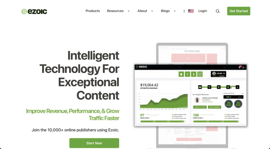 Ezoic.com – Exceptional content by AI - AI tools that support you