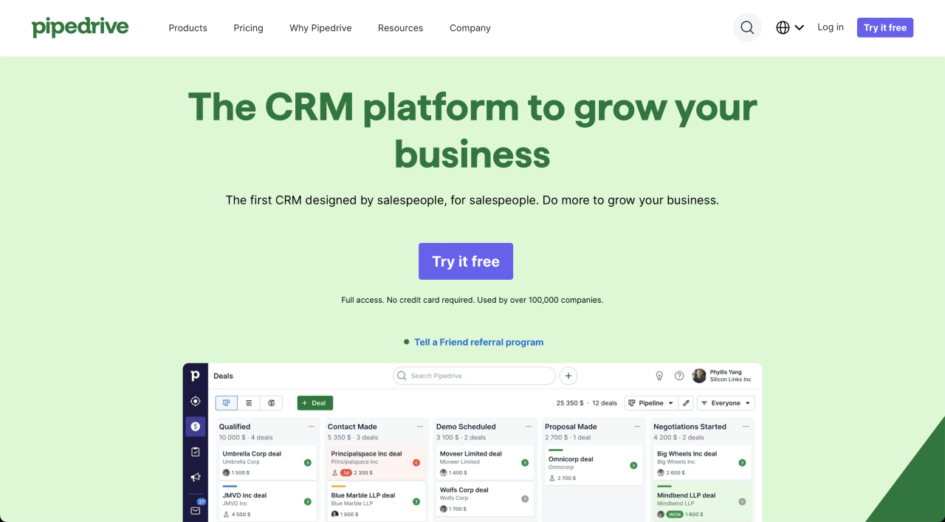 Pipedrive.com – Do more business with AI CRM