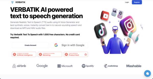 Verbatik.com – AI powered text-to-speech