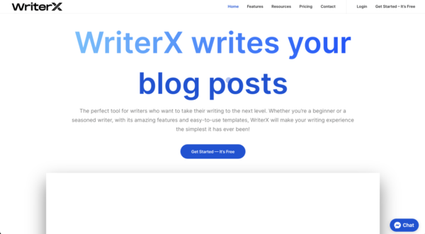Writerx.co – Content writing with AI