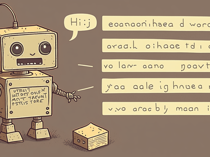 Grammar Structuring by a robot
