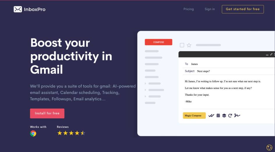 Inboxpro.io – Boost your productivity on Gmail - AI-Info.org - AI Info