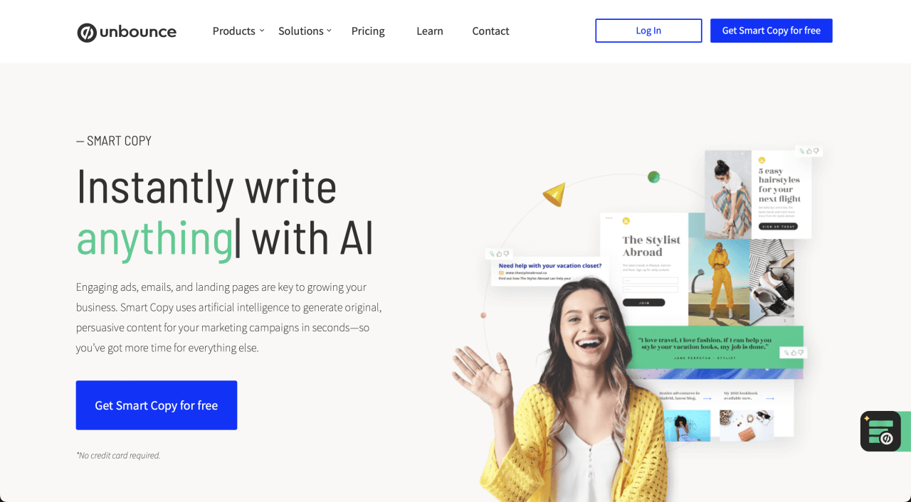 unbounce ► AI is here to support you